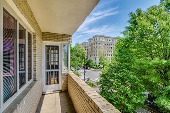 Third-floor apartment balcony view